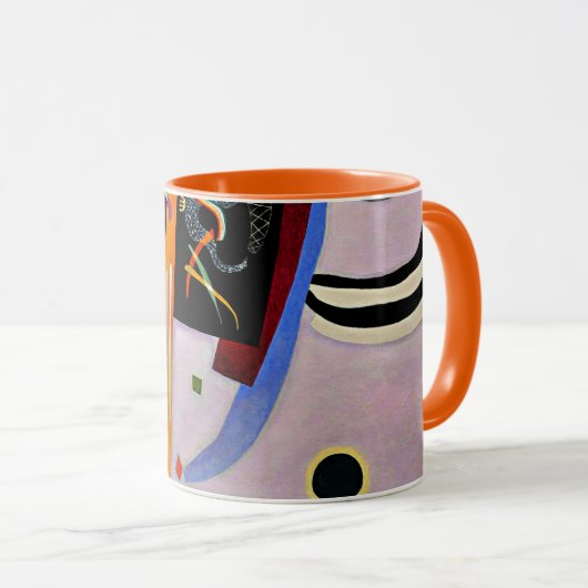 Kandinsky - Violet-Orange, beliebte Kunstwerke, Tasse (VorderseiteRechts)