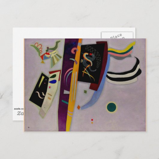 Kandinsky - Violet-Orange l Postkarte (Vorne/Hinten)