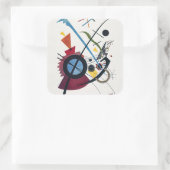 Kandinsky - Violet Quadratischer Aufkleber (Tasche)