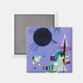 Kandinsky - Violett Grün Magnet (Vorderseite/Rückseite)