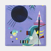 Kandinsky - Violett Grün Magnet (Vorne)