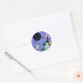 Kandinsky - Violett Grün Runder Aufkleber (Umschlag)
