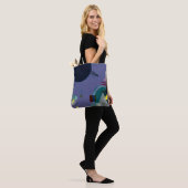 Kandinsky - Violett-Grün Tasche (Am Model)