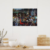 Kandinsky - Volga Song Poster (Küche)