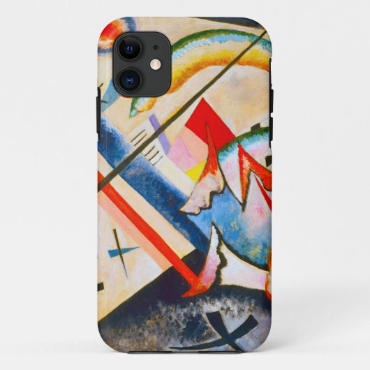 Kandinsky Weiß-Kreuz Case-Mate iPhone Hülle (Rückseite)