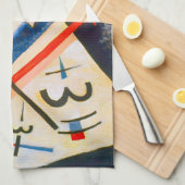 Kandinsky Weiß-Kreuz Küchentuch (Viertel Falte)