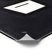 Kandinsky, Weiß und hart Poster (Ecke)