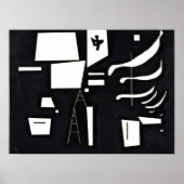 Kandinsky - weiß - weich und hart, poster (Vorne)