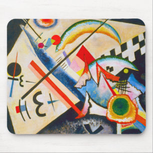 Kandinsky weiße Quermausunterlage Mousepad