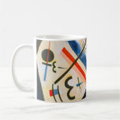 Kandinsky weiße QuerTasse Kaffeetasse (Links)