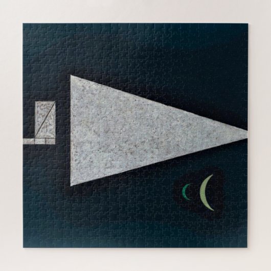 Kandinsky - Weiße Scharfe Puzzle (Horizontal)
