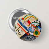 Kandinsky weißer Querknopf Button (Vorne & Hinten)