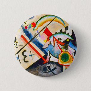 Kandinsky weißer Querknopf Button
