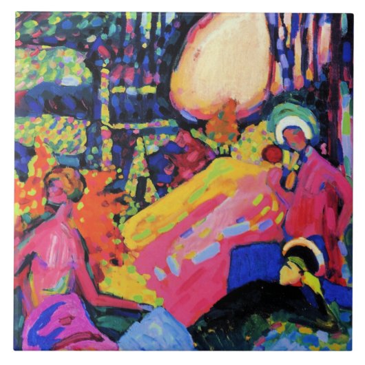 Kandinsky - Weißer Sound Fliese (Vorderseite)