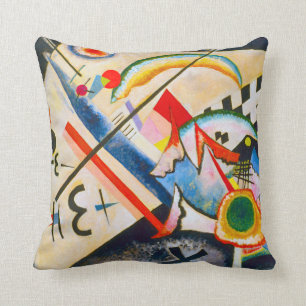 Kandinsky weißes QuerWurfs-Kissen Kissen