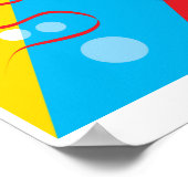 Kandinsky-Welpenposter Poster (Ecke)