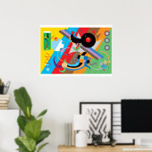 Kandinsky-Welpenposter Poster (Heimbüro)