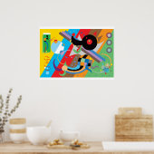 Kandinsky-Welpenposter Poster (Küche)
