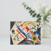 Kandinsky White Cross Postcard Postkarte (Stehend Vorderseite)