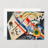 Kandinsky White Cross Postcard Postkarte (Vorne/Hinten)