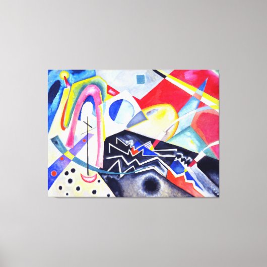 KANDINSKY - WHITE ZIG ZAGS - 1922 - Bauhaus - Leinwanddruck (Vorderseite)