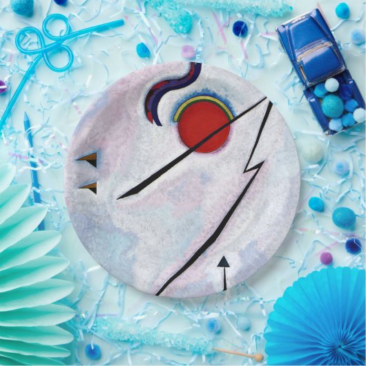Kandinsky - Winkellinie Pappteller (Party)