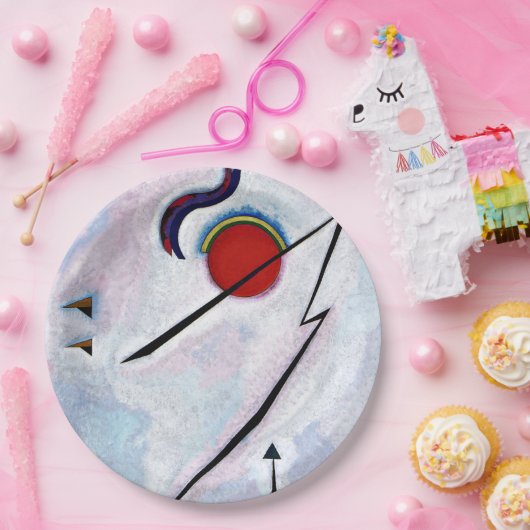 Kandinsky - Winkellinie Pappteller (Party)