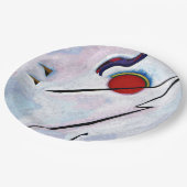 Kandinsky - Winkellinie Pappteller (Schrägansicht)