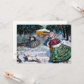 Kandinsky - Winter (Skater) Karte (Vorderseite/Rückseite Beispiel)