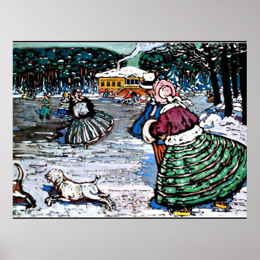 Kandinsky - Winter (Skater) Poster (Vorne)