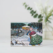 Kandinsky - Winter (Skater) Postkarte (Stehend Vorderseite)