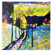 Kandinsky - Winterlandschaft Fliese (Vorderseite)