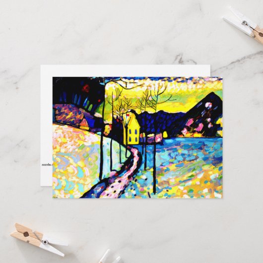 Kandinsky - Winterlandschaft Karte (Vorderseite/Rückseite Beispiel)