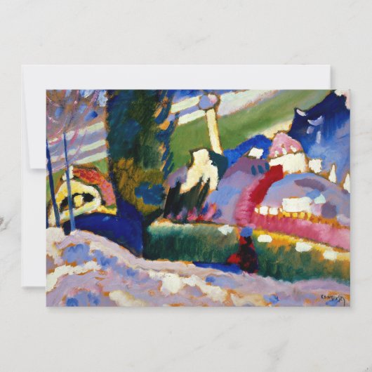 Kandinsky - Winterlandschaft mit Kirche Karte (Vorderseite)