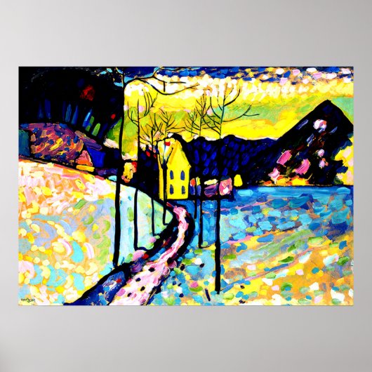 Kandinsky - Winterlandschaft Poster (Vorne)