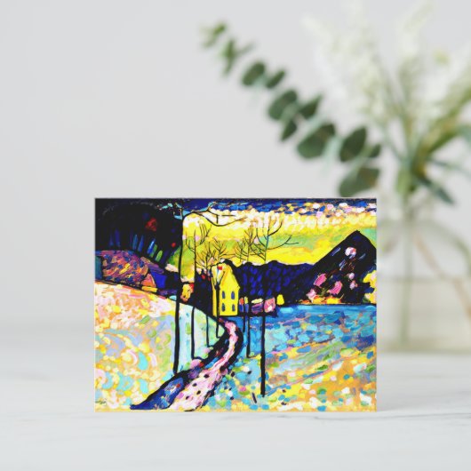 Kandinsky - Winterlandschaft Postkarte (Stehend Vorderseite)