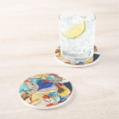 Kandinsky Yellow Blue Abstrakt Painting Modern Getränkeuntersetzer (Seite)