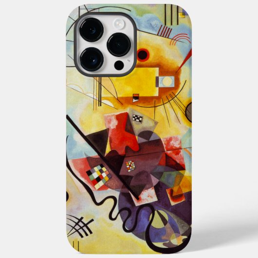Kandinsky Yellow Blue Abstrakte Kunst Case-Mate iPhone Hülle (Rückseite)