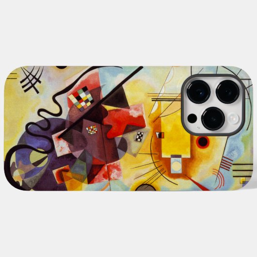 Kandinsky Yellow Blue Abstrakte Kunst Case-Mate iPhone Hülle (Rückseite (Horizontal))
