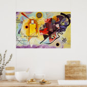 Kandinsky Yellow Blue Abstrakte Leinwand Malerei Poster (Küche)