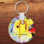 Kandinsky Yellow Blue Key Chain Schlüsselanhänger (Vorderseite)