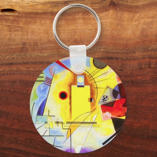 Kandinsky Yellow Blue Key Chain Schlüsselanhänger (Vorderseite)