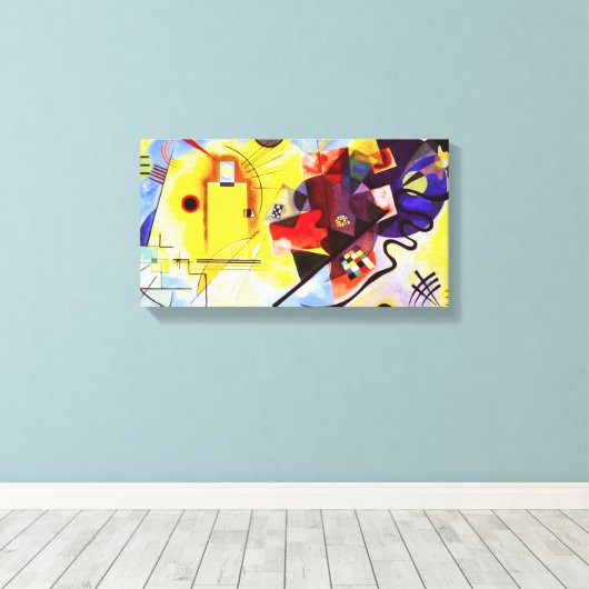 Kandinsky Yellow Blue Leinwand Wrap (Insitu (Holzboden))