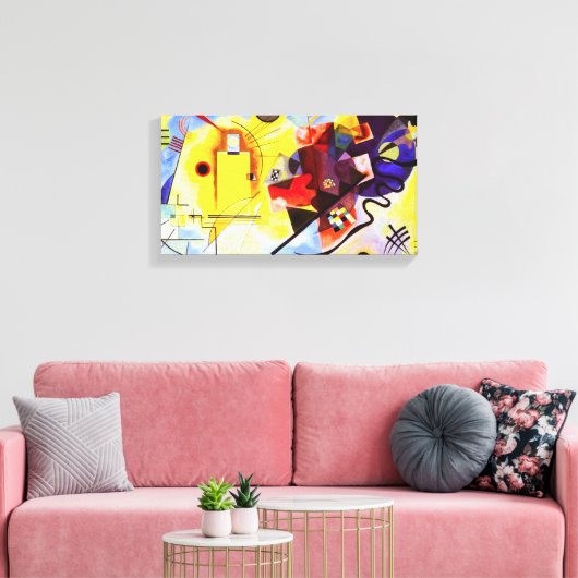 Kandinsky Yellow Blue Leinwand Wrap (Insitu (Wohnzimmer))