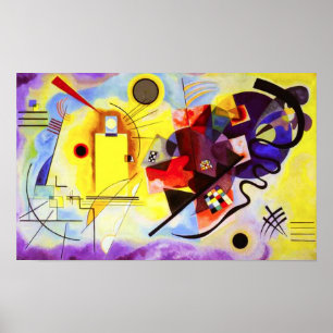 Kandinsky Yellow Blue Poster