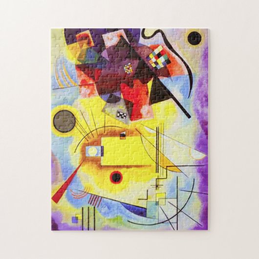 Kandinsky Yellow Blue Puzzle (Vertikal)