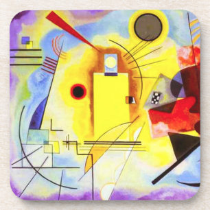Kandinsky Yellow Blue Untersetzer