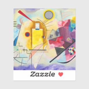 Kandinsky Yellow-Red-Blue Aufkleber