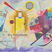 Kandinsky Yellow-Red-Blue Aufkleber (Vorderseite)