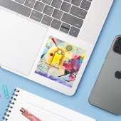Kandinsky Yellow-Red-Blue Aufkleber (Laptop mit iPhone)